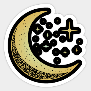 Golden Eclipse 2024 Sticker